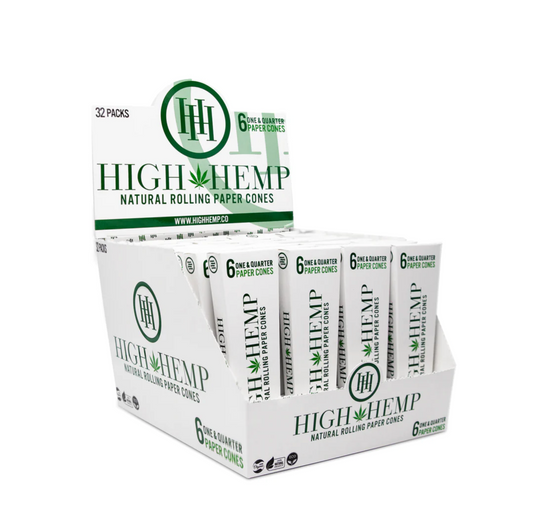 High Hemp Rolling Paper Cones